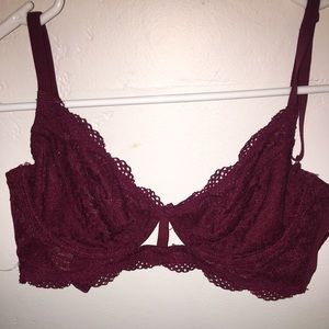 maroon bralette